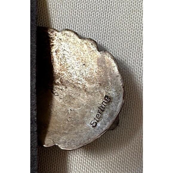 Genuine Indian Handmade Sterling Silver Earrings - Picture 4 of 5